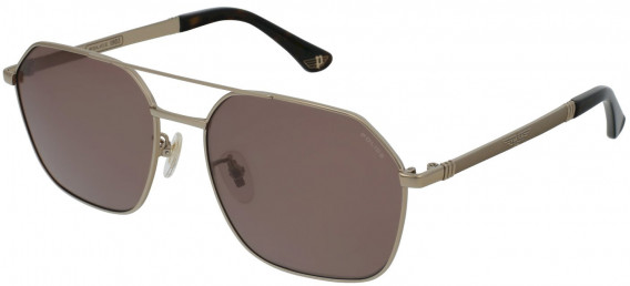 Police SPLC34 sunglasses in Shiny Grey Gold