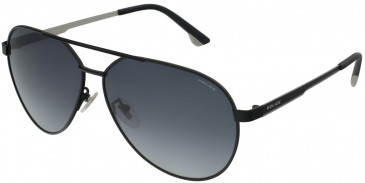 Police SPLB37 sunglasses in Total Semi Matt Black
