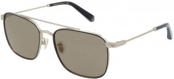 Police SPLB28 sunglasses in Semi Matt Grey Gold