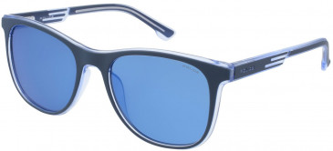 Police SPL960 sunglasses in Matt Blue/Shiny Blue