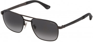 Police SPL890 sunglasses in Matt Gun Metal