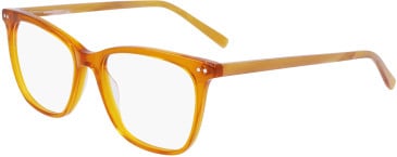 Marchon M-5507-55 glasses in Amber Crystal/Horn