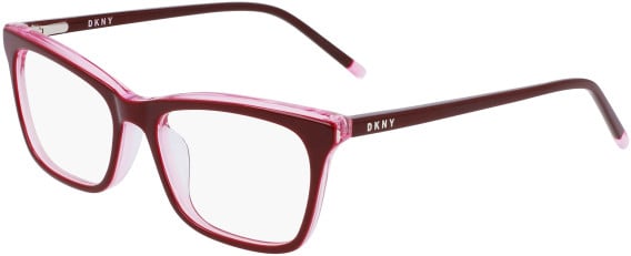 DKNY DK5046 glasses in Plum/Pink Triple-Laminate