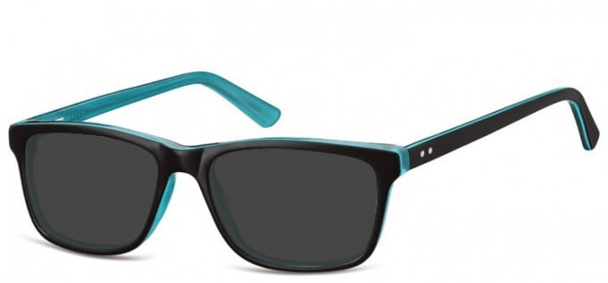 Sunglasses in Black/Turquoise