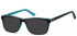 Sunglasses in Black/Turquoise