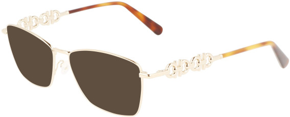 Ferragamo SF2218 sunglasses in Gold