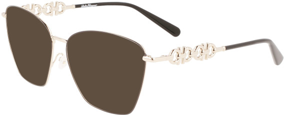 Ferragamo SF2217 sunglasses in Gold/Black