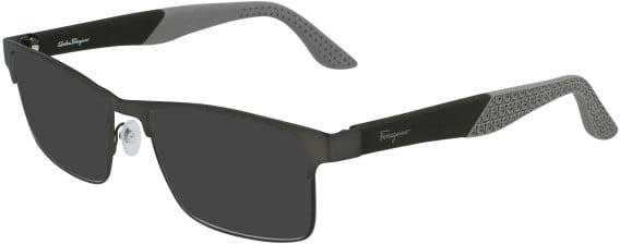 Ferragamo SF2216 sunglasses in Matte Dark Ruthenium