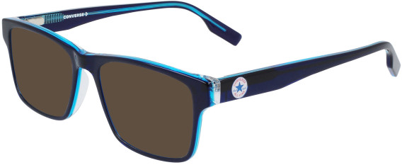 Converse CV5019Y sunglasses in Crystal Obsidian/Blue