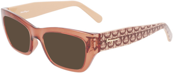 Ferragamo SF2922 sunglasses in Transparent Brown