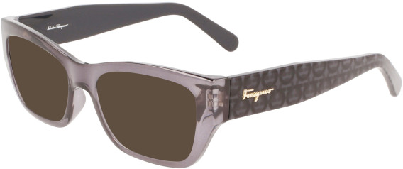 Ferragamo SF2922 sunglasses in Transparent Dark Grey