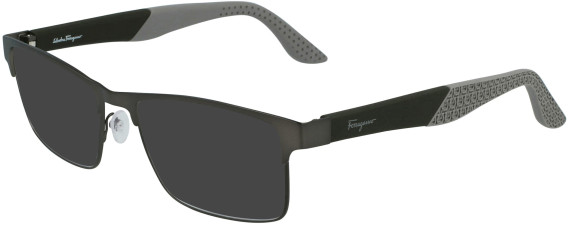 Ferragamo SF2216 sunglasses in Matte Dark Ruthenium