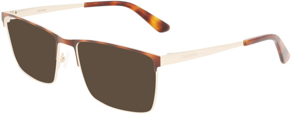 Calvin Klein CK22102 sunglasses in Havana/Gold