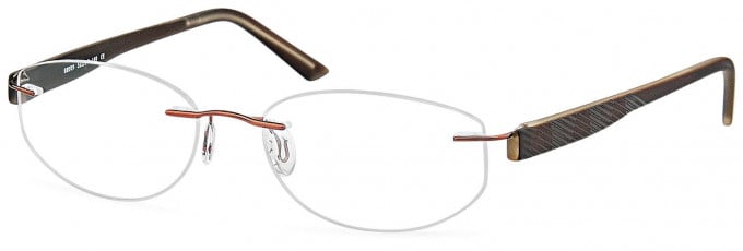 SFE reading glasses in Brown