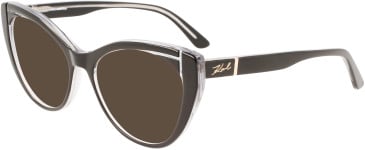 Karl Lagerfeld KL6078 sunglasses in Black/Crystal