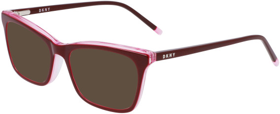 DKNY DK5046 sunglasses in Plum/Pink Triple-Laminate