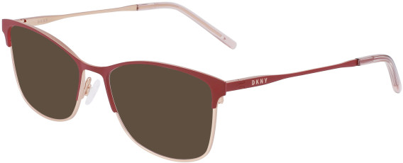 DKNY DK1028 sunglasses in Burgundy/Rose Gold