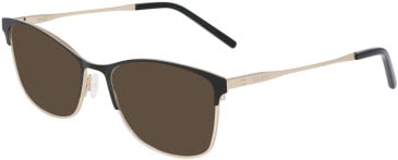 DKNY DK1028 sunglasses in Black/Gold