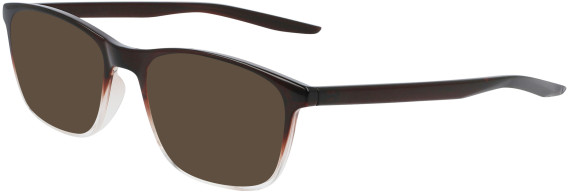 NIKE OPTICAL NIKE 7129 sunglasses in Brown Basalt/Clear Fade