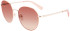 LONGCHAMP SUN LO101S glasses in ROSE GOLD/RUST