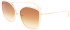 LONGCHAMP SUN LO685S glasses in GOLD/IVORY