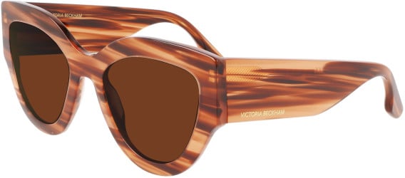 Victoria Beckham VB628S sunglasses in Striped Brown