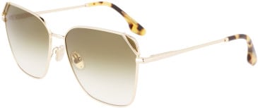Victoria Beckham VB228S sunglasses in Gold/Khaki