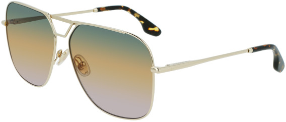 Victoria Beckham VB217S sunglasses in Gold/Green Honey Rose