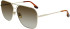 Victoria Beckham VB217S sunglasses in Gold/Brown