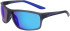 Nike NIKE ADRENALINE 22 M DV2155 sunglasses in Matte Dark Grey/Blue Mirror