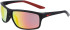Nike NIKE ADRENALINE 22 M DV2155 sunglasses in Matte Black/Red Mirror