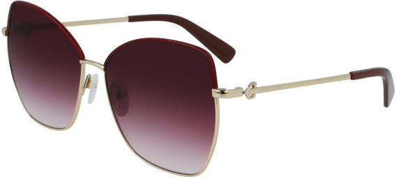 Longchamp LO156SL sunglasses in Gold/Burgundy