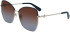 Longchamp LO156SL sunglasses in Gold/Brown Blue