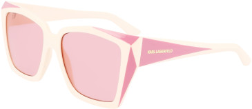 Karl Lagerfeld KL6072S sunglasses in Solid Ivory