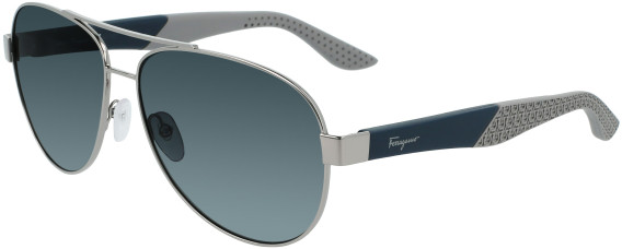 Ferragamo SF275S sunglasses in Shiny Light Rutherium