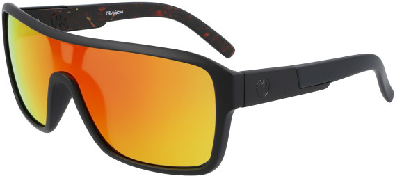 Dragon DR THE REMIX LL ION sunglasses in Matte Black/Inferno/Red