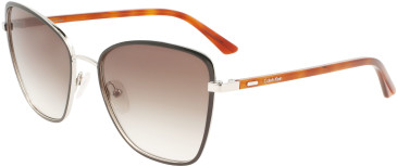 Calvin Klein CK21130S sunglasses in Black/Silver