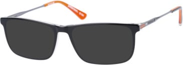 Superdry SDO-PETERSON sunglasses in Black Orange