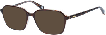 Superdry SDO-NADARE sunglasses in Brown Coral