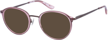 Superdry SDO-2008 sunglasses in Pink Gunmetal