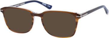 Superdry SDO-STROBE sunglasses in Horn Navy