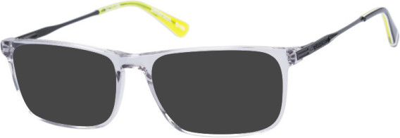 Superdry SDO-PETERSON sunglasses in Grey Yellow