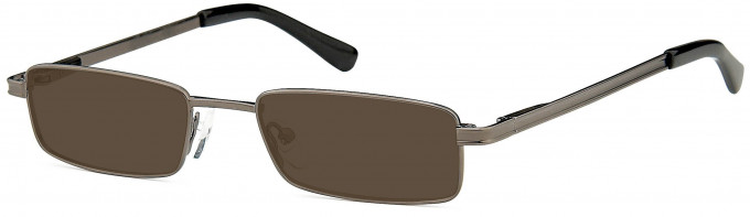 SFE reading sunglasses in Matt Gunmetal