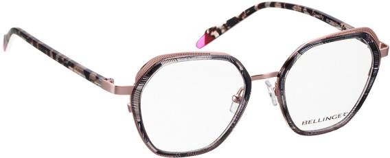 Bellinger QUEEN-2 glasses in Rose Gold – Grey