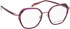 Bellinger QUEEN-2 glasses in Matt Rose – Purple