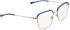 BELLINGER CROWN-3 glasses in Rose Gold – Blue