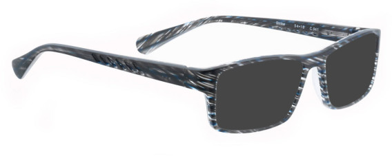 BELLINGER STRIKE sunglasses in Matt Black/Blue Pattern