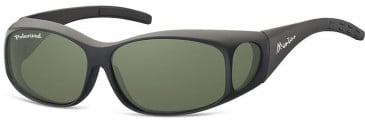 SFE-9853 Fit over Polarized Sunglasses in Matt Black/G15