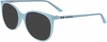 Calvin Klein CK19508 sunglasses in Milky Light Blue