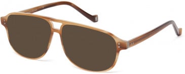 Hackett HEB210 sunglasses in Milky Brown Horn UTX